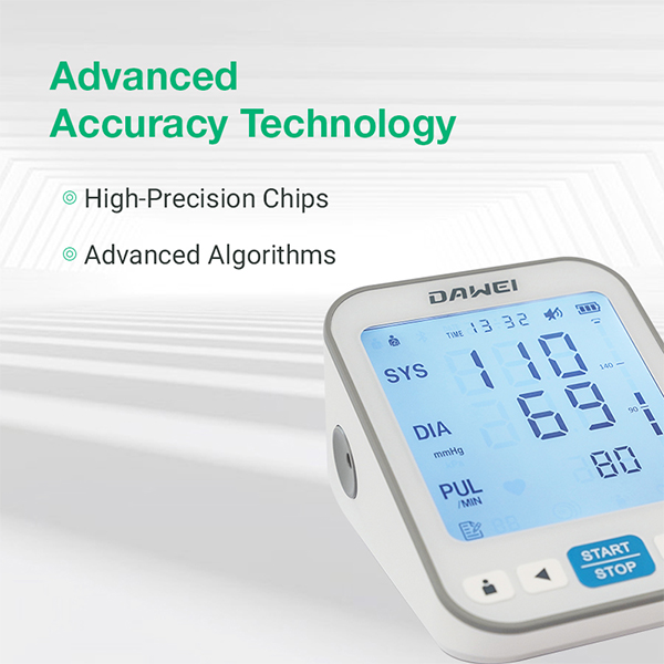 Reliable and precise digital blood pressure monitor with advanced automatic measurement for accurate readings. Designed for user convenience