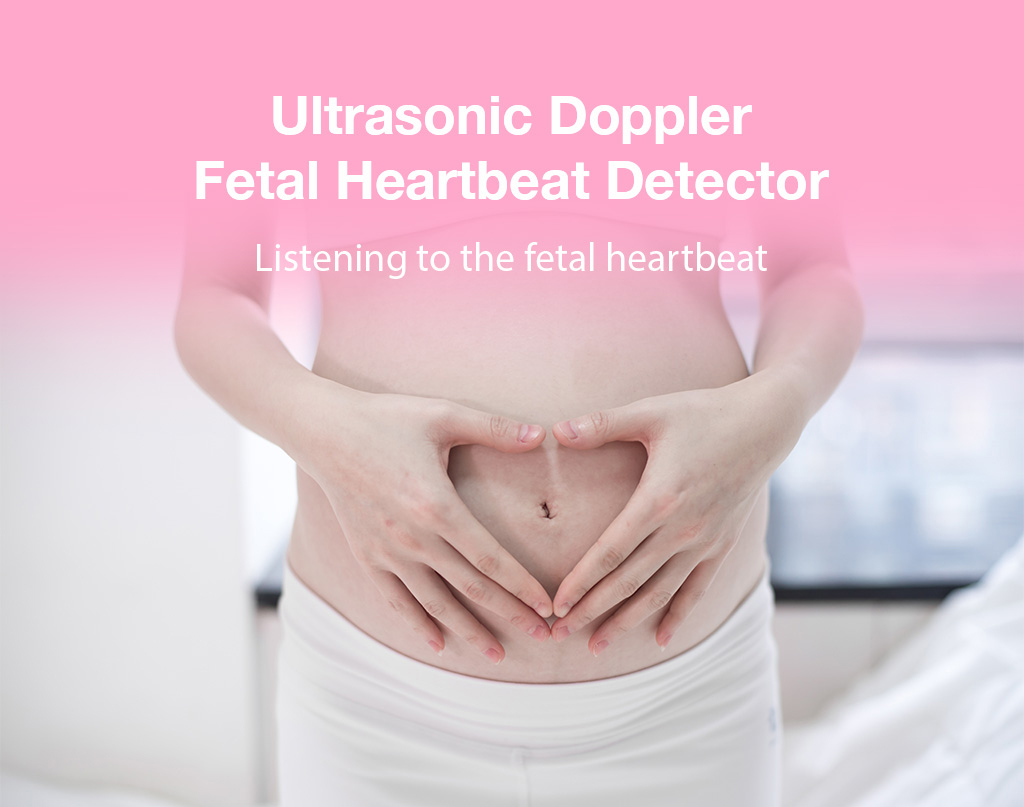 A portable fetal doppler monitor with APP, helps you detect and listen to your baby's heartbeat and displays in digit/waveform via device and APP
