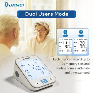 Easy-to-Use Arm Blood Pressure Monitor with Built-in Lithium Battery